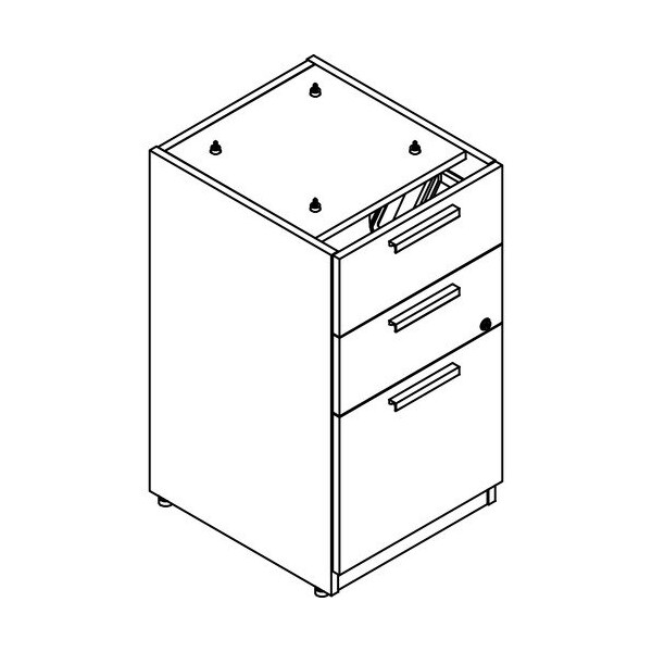Groupe Lacasse Pedestal, Modular, B/B/F, 15inWx18inDx28inH, Sahara LASMCSP1518UFLR - main